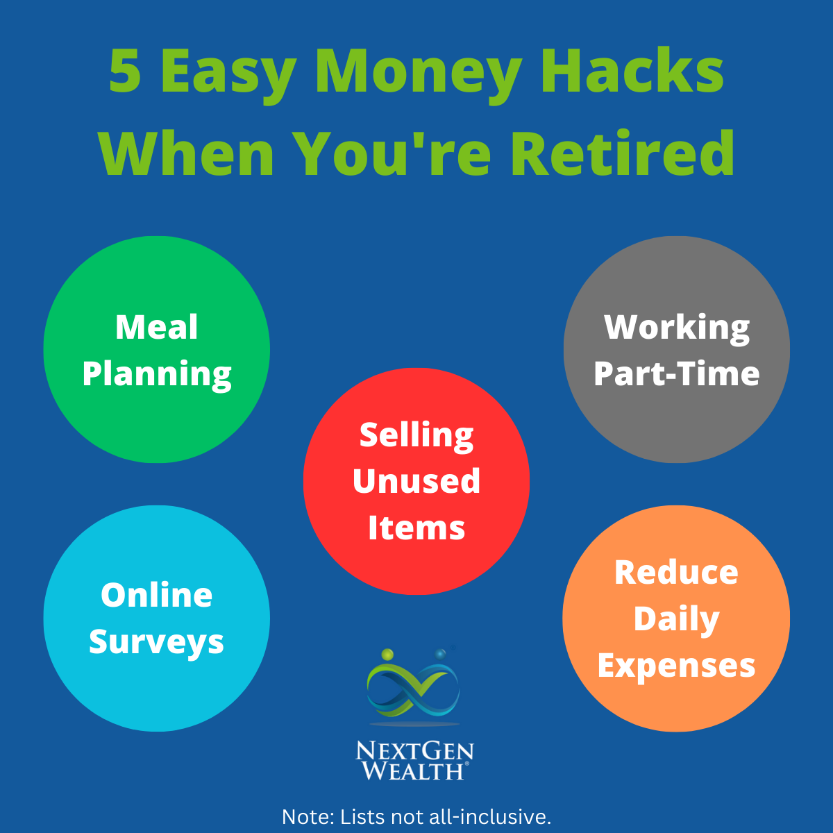 5 Easy Money Hacks When Youre Retired List New