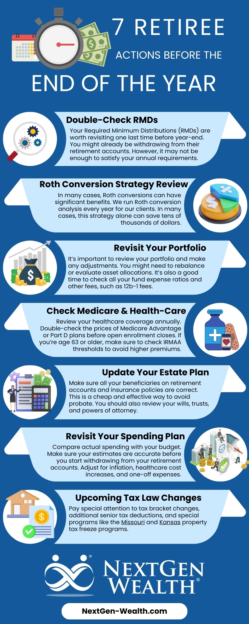 The Top 7 Things Retirees Need to Do Before the End of 2025 Infographic