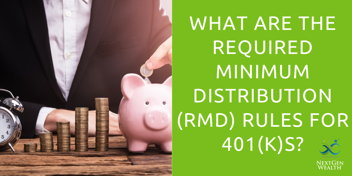 what are the required minimum distrubution rules for 401ks
