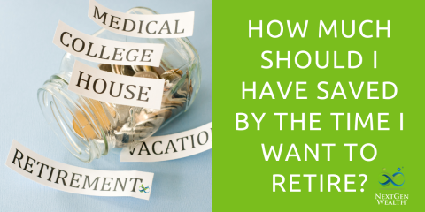 How Much Should I Have Saved by the Time I Want to Retire?